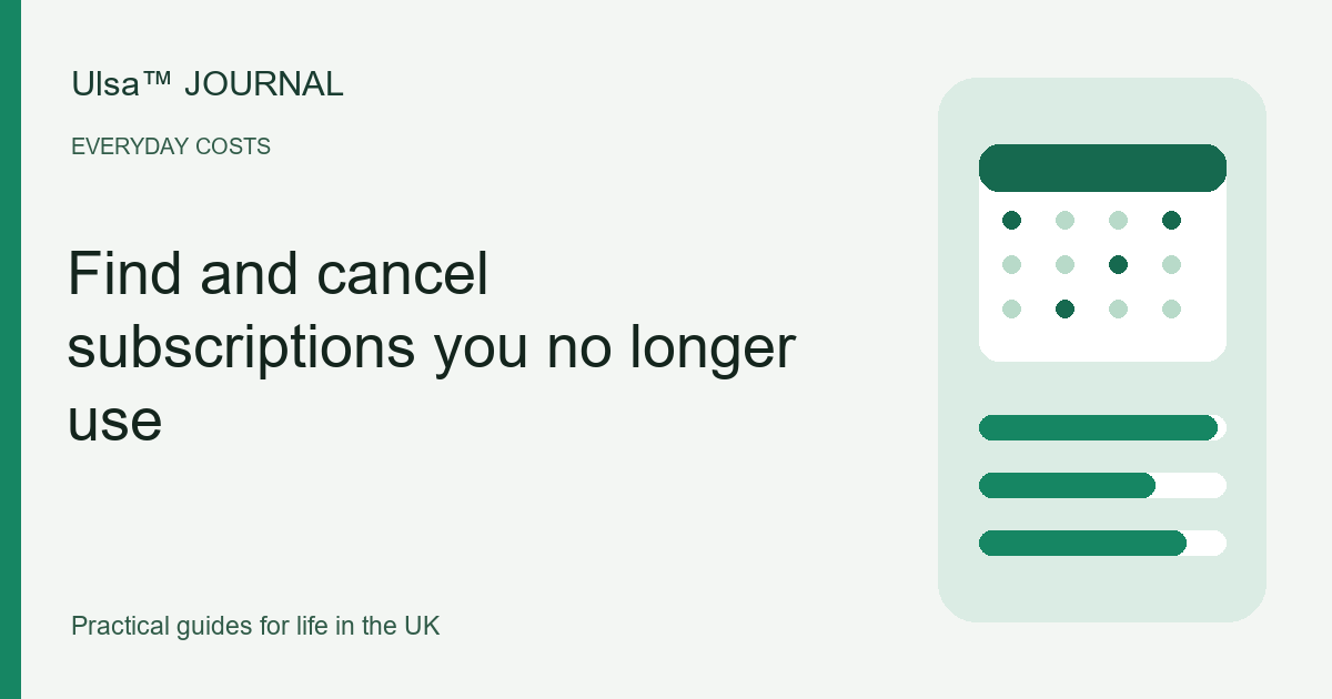 Original illustration for Find and cancel subscriptions you no longer use