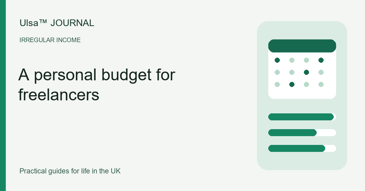 Original illustration for A personal budget for freelancers