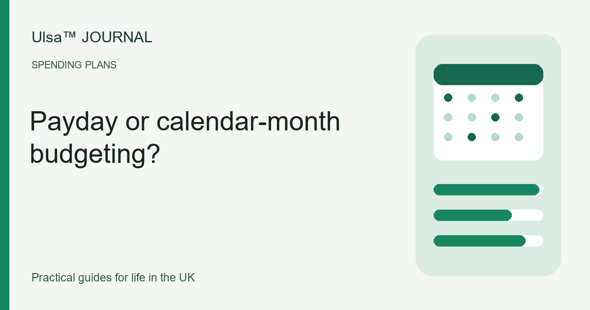 Original illustration for Payday or calendar-month budgeting?