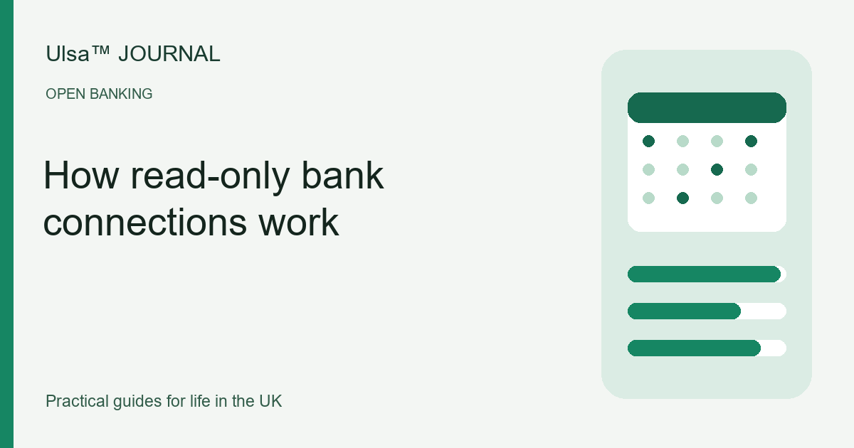 Original illustration for How read-only bank connections work