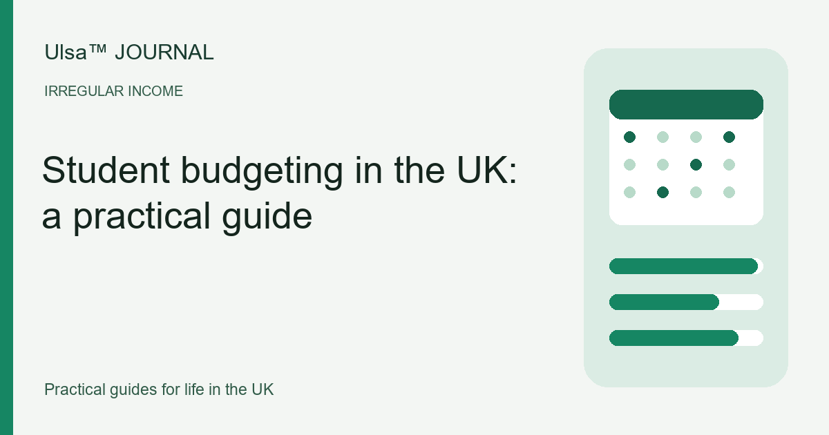 Original illustration for Student budgeting in the UK: a practical guide
